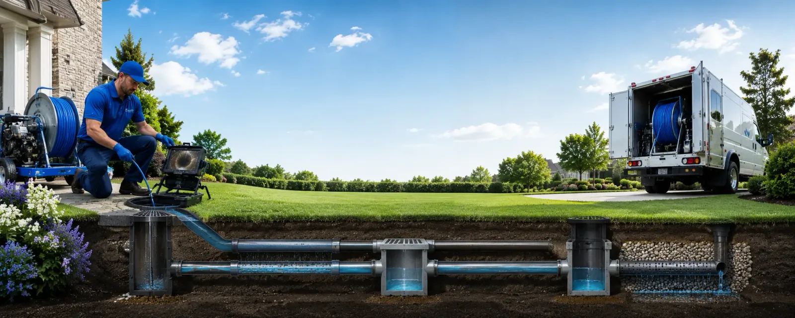 Outdoor drain cleaning information for Ashfield, PA